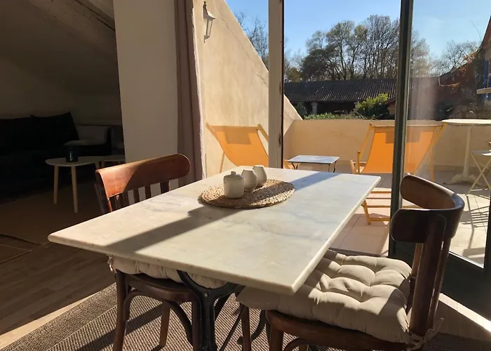 Terrasse Avec Vue Domaine Viticole Lejlighed